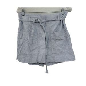 CAbi #5181 Court Skort‎ Paperbag Waist Size Medium Blue Belted
